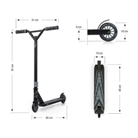 Kids freestyle scooter Milly Mally BUSTER grey