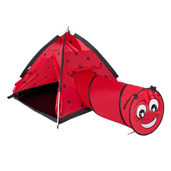 Baby tent Baby Mix Ladybug with tunnel red