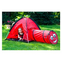 Baby tent Baby Mix Ladybug with tunnel red