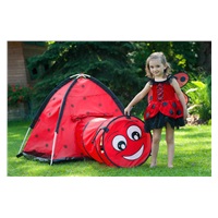 Baby tent Baby Mix Ladybug with tunnel red