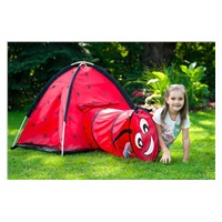 Baby tent Baby Mix Ladybug with tunnel red