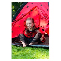 Baby tent Baby Mix Ladybug with tunnel red