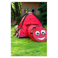 Baby tent Baby Mix Ladybug with tunnel red