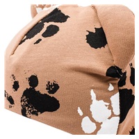 Baby cotton cap with ears New Baby paw mustard, size 56 (0-3m)