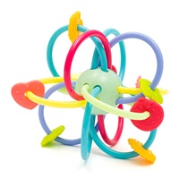 Silicone-Plastic Teether with Rattle Baby Mix