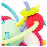 Silicone-Plastic Teether with Rattle Baby Mix