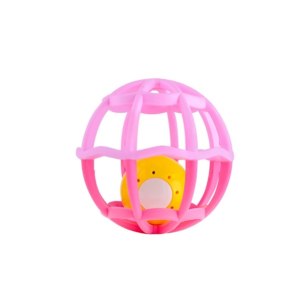 Interactive glowing and playing rattle Balloon Baby Mix pink