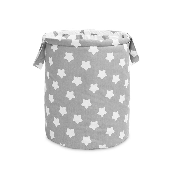 Sensillo toy basket stars grey