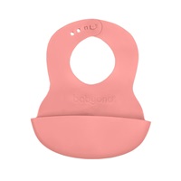 Adjustable plastic bib with pocket Baby Ono pink