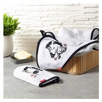 Baby bamboo towel with hood BabyOno white