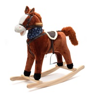 Rocking horse with melody and scarf Baby Mix Dominik