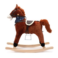 Rocking horse with melody and scarf Baby Mix Dominik