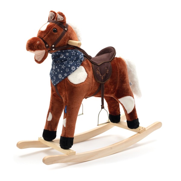 Rocking horse with melody and scarf Baby Mix Jurášek