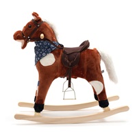 Rocking horse with melody and scarf Baby Mix Jurášek