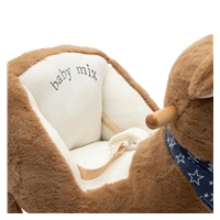 Rocking toy with melody Baby Mix brown teddy bear