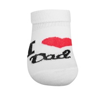 Baby Cotton Socks New Baby I Love Mum and Dad White, size 56 (0-3m)