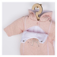 Winter jumpsuit New Baby Super Girl apricot, size 74 (6-9m)