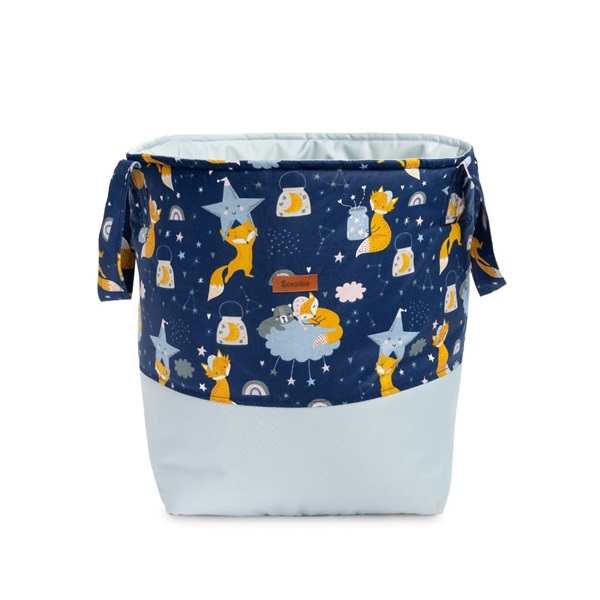 Sensillo fox toy basket dark blue