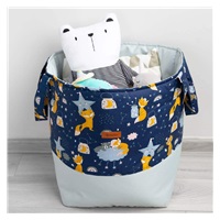 Sensillo fox toy basket dark blue