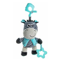 Educational playing plush toy with clip Baby Mix zebra