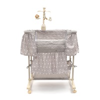 Multifunctional cradle crib for baby New Baby stars grey