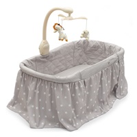 Multifunctional cradle crib for baby New Baby stars grey