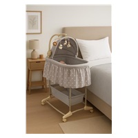 Multifunctional cradle crib for baby New Baby stars grey