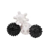 Set of sensory toys Akuku balloons 4pcs 6 cm black and white