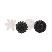 Set of sensory toys Akuku balloons 4pcs 6 cm black and white