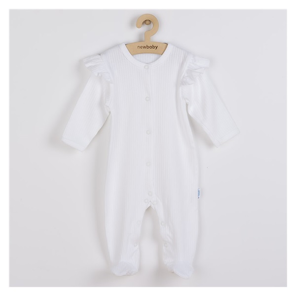 New Baby Practical White Baby Jumpsuit, size 68 (4-6m)