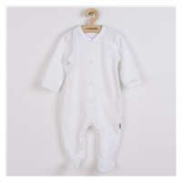 New Baby Practical White Boy Cotton Jumpsuit, size 80 (9-12m)