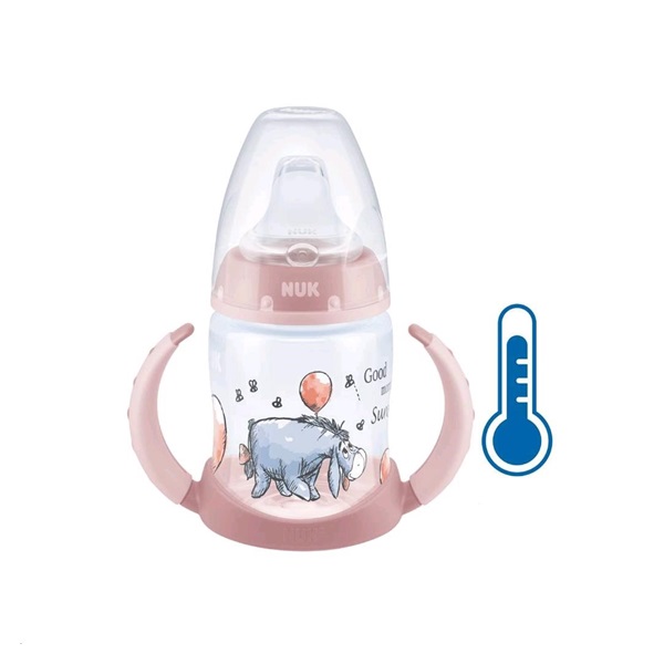 NUK Winnie the Pooh baby bottle with temperature control 150 ml pink