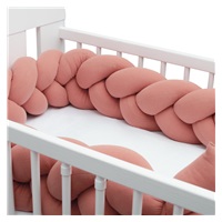 Protective crib mattress cover muslin New Baby pink