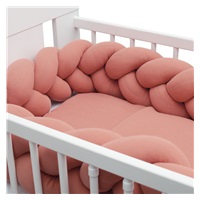 Protective crib mattress cover muslin New Baby pink