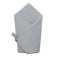 Muslin Lace-up Wrap New Baby Light Grey