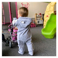 Baby tracksuit New Baby The Best grey, size 86 (12-18m)