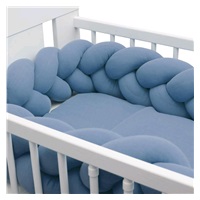 Muslin crib set with New Baby 100x70 cm blue