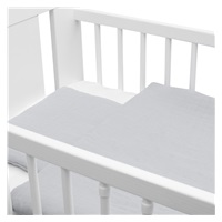 New Baby muslin crib set 100x70 cm light grey