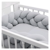 New Baby muslin crib set 100x70 cm light grey