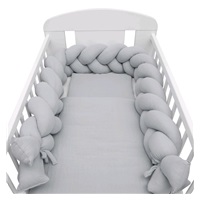 New Baby muslin crib set 100x70 cm light grey