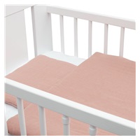 Muslin crib set with filling New Baby 100x70 cm pink