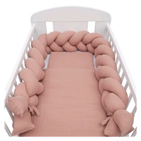 Muslin crib set with filling New Baby 100x70 cm pink