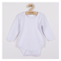 Long sleeve body New Baby II - white, size 62 (3-6m)