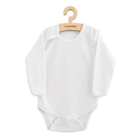 Long sleeve body New Baby II - white, size 80 (9-12m)