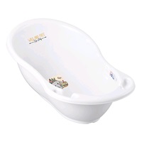 Anatomical bathtub with drain 86 cm Wild & Free elephant white