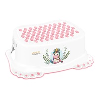 Children's non-slip bathroom step stool Wild & Free unicorn white