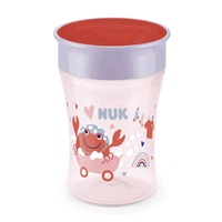 Magic NUK 360° baby cup with lid red