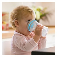 Magic NUK 360° baby cup with lid red