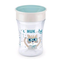 Magic NUK 360° baby cup with lid light green