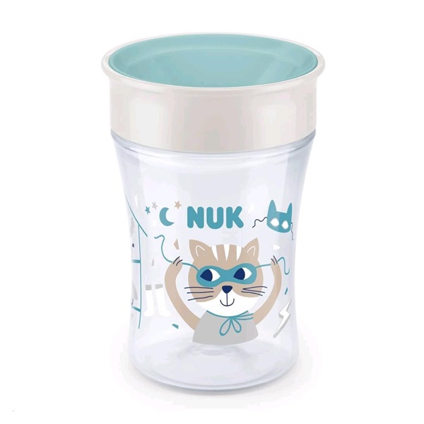 Magic NUK 360° baby cup with lid light green